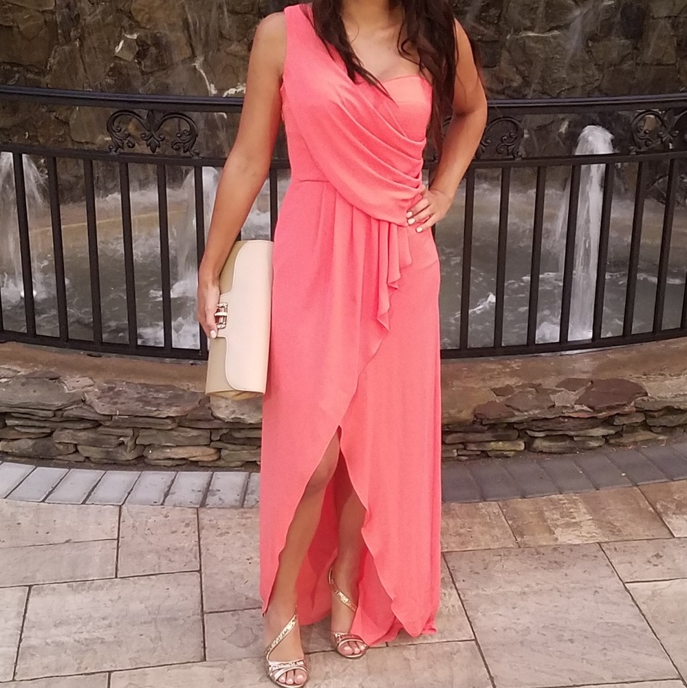 BCBG Hot pink/coral special occasion dress